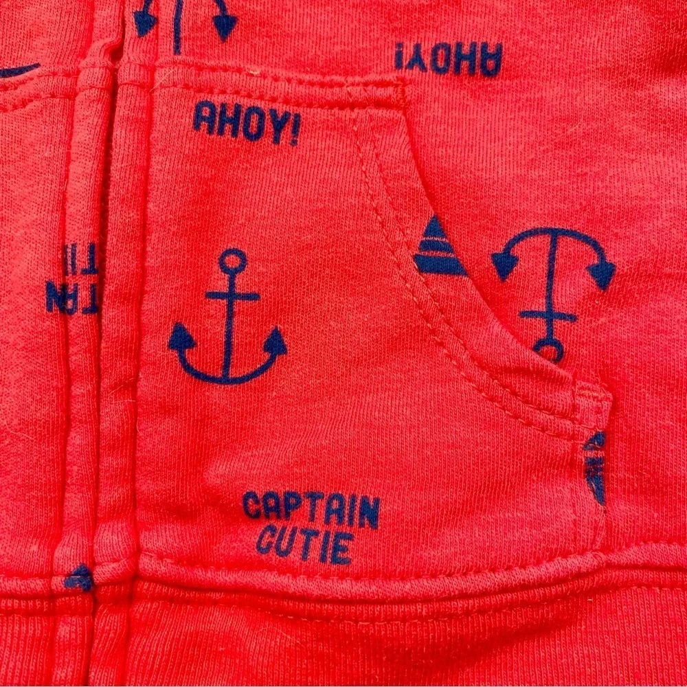 Carter’s Red Nautical Baby Hoodie